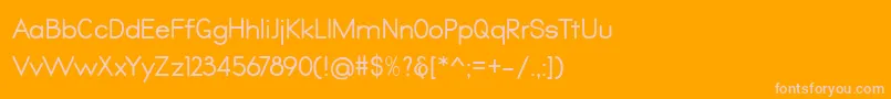 Шрифт Qualio – розовые шрифты на оранжевом фоне