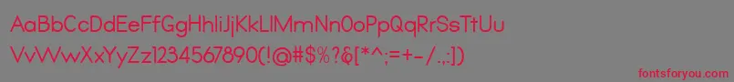 Qualio Font – Red Fonts on Gray Background