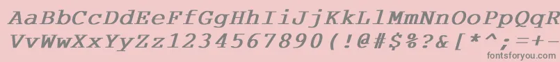 Courdlbi Font – Gray Fonts on Pink Background