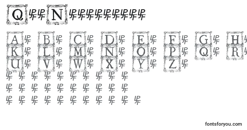Czcionka QuaNauticale3 – alfabet, cyfry, specjalne znaki
