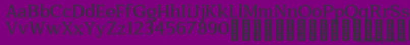 Quantik Personal Use Only Regular Font – Black Fonts on Purple Background