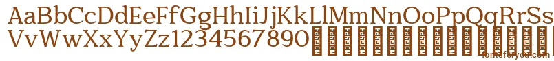Шрифт Quantik Personal Use Only Regular – коричневые шрифты на белом фоне