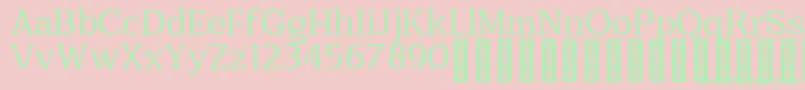 Quantik Personal Use Only Regular Font – Green Fonts on Pink Background