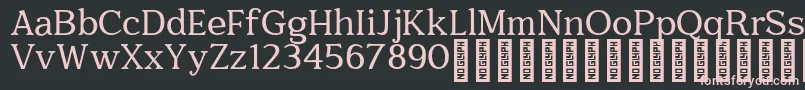 Quantik Personal Use Only Regular Font – Pink Fonts on Black Background