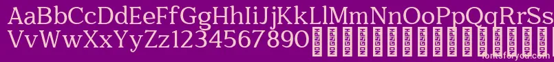 Quantik Personal Use Only Regular Font – Pink Fonts on Purple Background