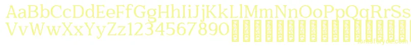 Quantik Personal Use Only Regular-Schriftart – Gelbe Schriften