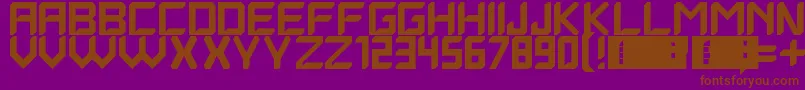 Шрифт Quantrum – коричневые шрифты на фиолетовом фоне