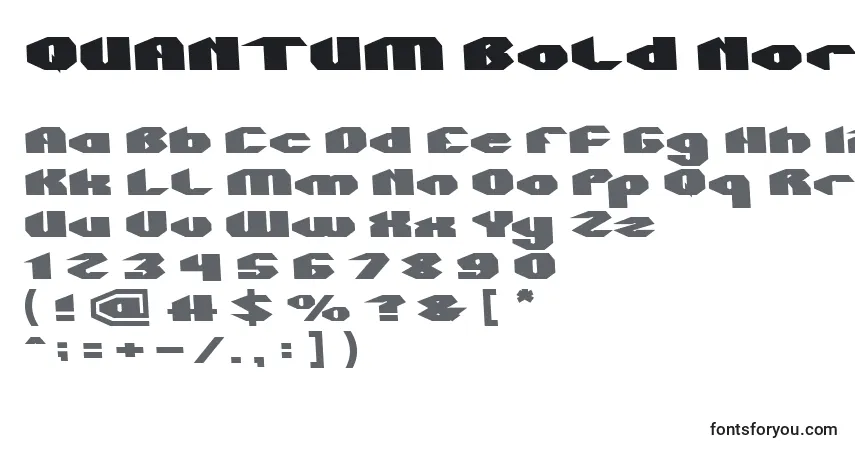 QUANTUM Bold Normal-fontti – aakkoset, numerot, erikoismerkit