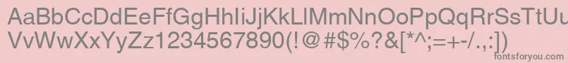 AgLettericaRomanMedium Font – Gray Fonts on Pink Background