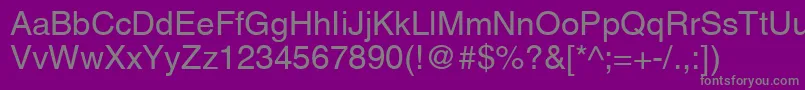 AgLettericaRomanMedium Font – Gray Fonts on Purple Background