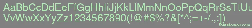 AgLettericaRomanMedium Font – Green Fonts on Gray Background