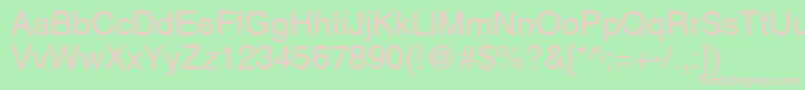 AgLettericaRomanMedium Font – Pink Fonts on Green Background