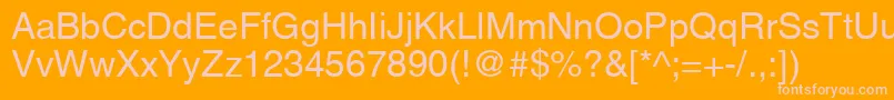 AgLettericaRomanMedium Font – Pink Fonts on Orange Background