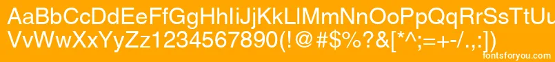 AgLettericaRomanMedium Font – White Fonts on Orange Background