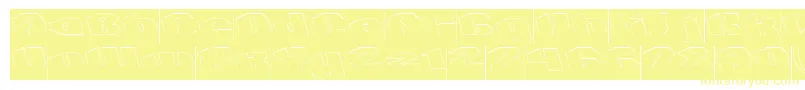 QUANTUM Hollow Inverse-Schriftart – Gelbe Schriften