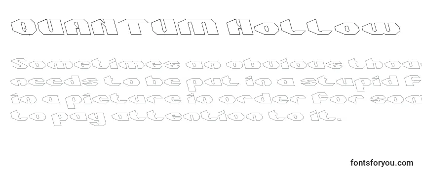 QUANTUM Hollow-fontti