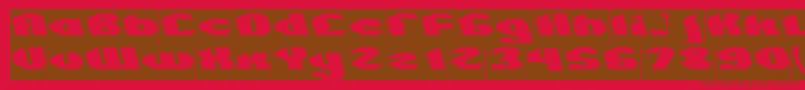 QUANTUM Inverse Font – Brown Fonts on Red Background