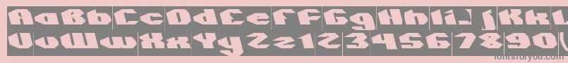 QUANTUM Inverse Font – Gray Fonts on Pink Background