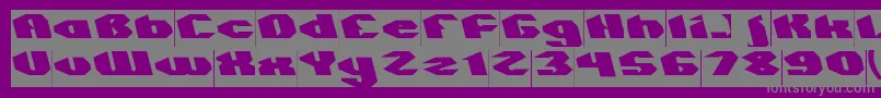 QUANTUM Inverse Font – Gray Fonts on Purple Background