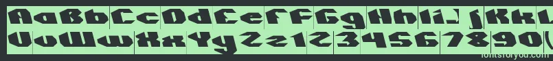 QUANTUM Inverse Font – Green Fonts on Black Background