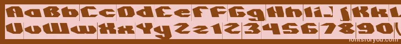 QUANTUM Inverse Font – Pink Fonts on Brown Background