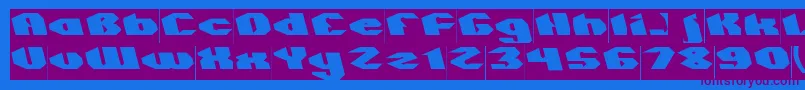 QUANTUM Inverse Font – Purple Fonts on Blue Background