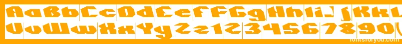 QUANTUM Inverse Font – White Fonts on Orange Background