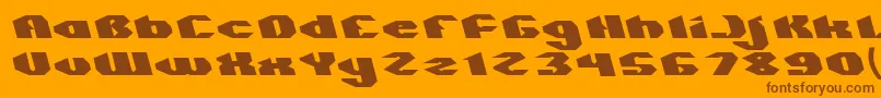 QUANTUM Light Font – Brown Fonts on Orange Background