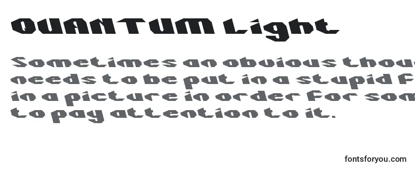 QUANTUM Light -fontin tarkastelu