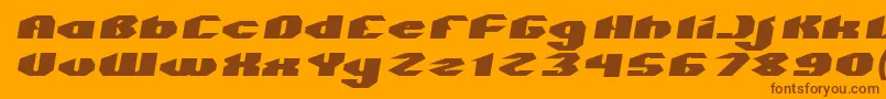 More about QUANTUM Normal Italic Font QUANTUM Normal Italic Font – Brown Fonts on Orange Background