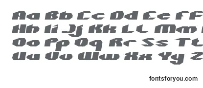 Schriftart QUANTUM Normal Italic