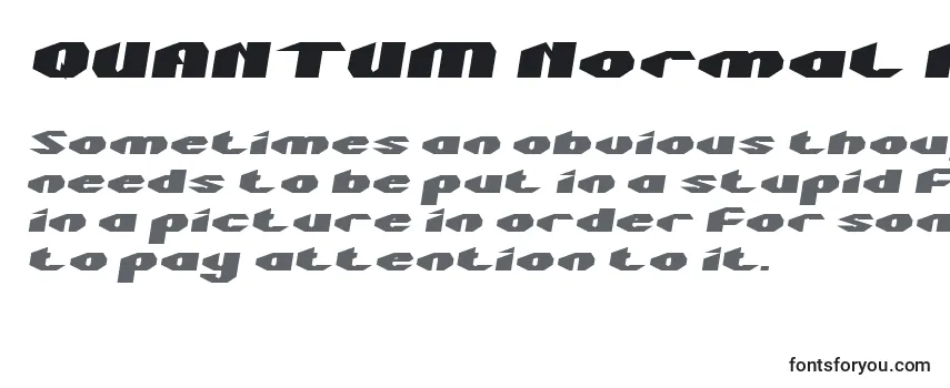 Шрифт QUANTUM Normal Italic