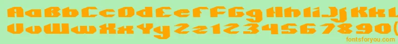 QUANTUM Normal Font – Orange Fonts on Green Background