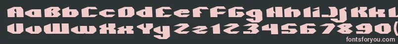 QUANTUM Normal Font – Pink Fonts on Black Background