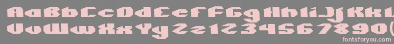 QUANTUM Normal Font – Pink Fonts on Gray Background