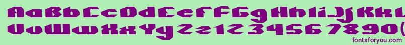 QUANTUM Normal Font – Purple Fonts on Green Background