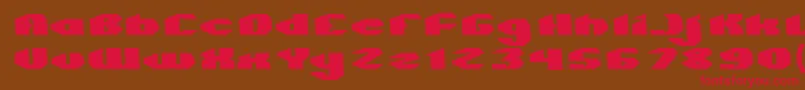 QUANTUM Normal Font – Red Fonts on Brown Background