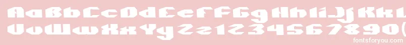 QUANTUM Normal Font – White Fonts on Pink Background