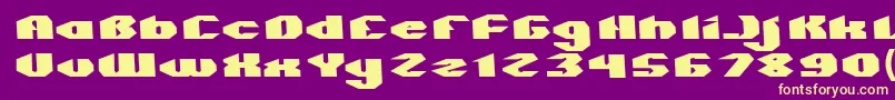 QUANTUM Normal Font – Yellow Fonts on Purple Background