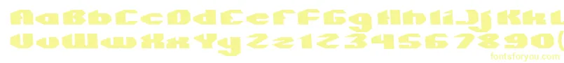 QUANTUM Normal Font – Yellow Fonts on White Background