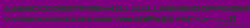 quarkstormbold Font – Black Fonts on Purple Background