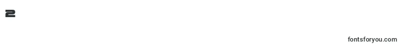 quarkstormbold-Schriftart – Schriften für die Ziffer 2