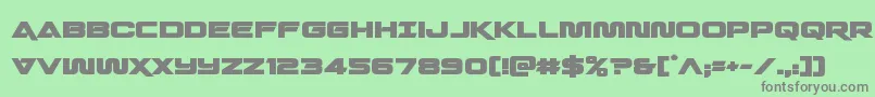 quarkstormbold-Schriftart – Graue Schriften auf grünem Hintergrund