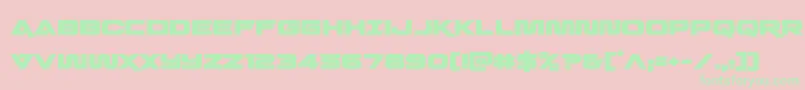 quarkstormbold Font – Green Fonts on Pink Background