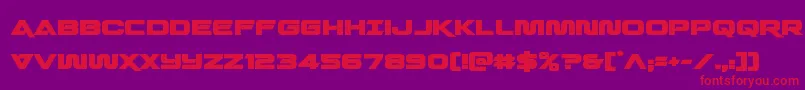 quarkstormbold Font – Red Fonts on Purple Background