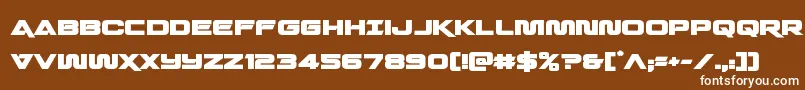 フォントquarkstormbold – 茶色の背景に白い文字