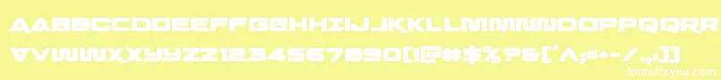 quarkstormbold Font – White Fonts on Yellow Background