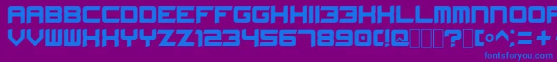 Sk Font – Blue Fonts on Purple Background