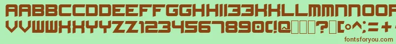 Sk Font – Brown Fonts on Green Background