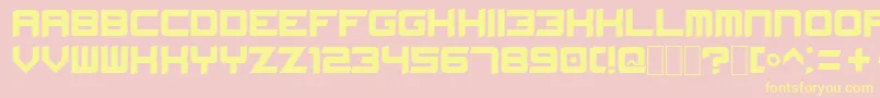 Sk Font – Yellow Fonts on Pink Background